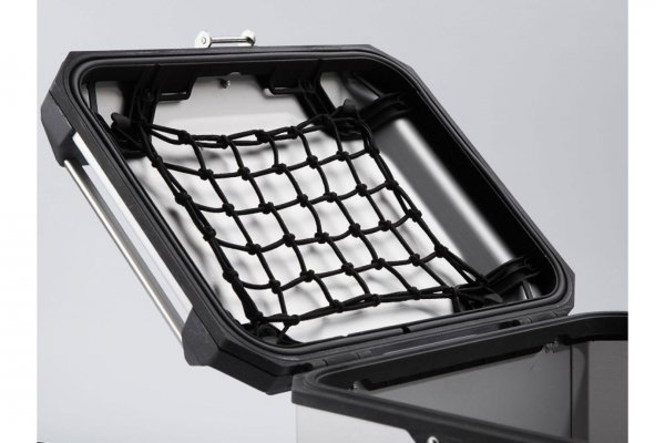 TRAX ADV top case lid net For TRAX ADV top case. Black.