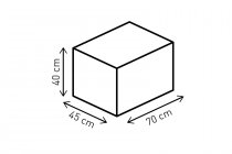 EVO Racepack tail bag 50-65 l. Ballistic Nylon. Black/Grey.