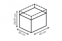 EVO Rearbag tail bag 24-36 l. Ballistic Nylon. Black/Grey.