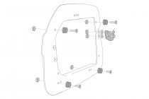 Adapter kit for QUICK-LOCK carrier 2 pcs. For TRAX ADV/EVO cases.