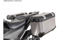 TRAX ION aluminium case system Silver. 45/45 l. Honda NC700 S/X, NC750 S/X.