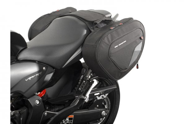 BLAZE saddlebag set Black/Grey. Honda CB600F (07-13) / CBR600F (11-).