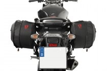 BLAZE saddlebag set Black/Grey. Honda CB600F (07-13) / CBR600F (11-).
