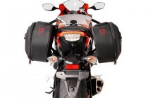 BLAZE H saddlebag set Black/Grey. Honda CBR1000RR Fireblade (08-16).