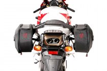 BLAZE H saddlebag set Black/Grey. Honda CBR1000RR Fireblade (04-07).