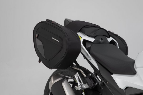 BLAZE H saddlebag set Black/Grey. CBR300R(15-), CBR500R/CB500F (16-).