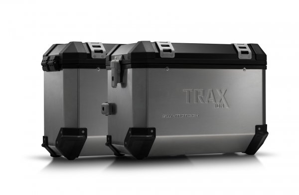 TRAX ION aluminium case system Silver. 45/37 l. Honda CRF1100L Af.Tw.Ad.Sp (19-).