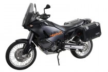 TRAX ION aluminium case system Black. 45 / 45 l. KTM 950 Adv. / 990 Adv. (03-).