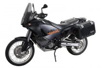 TRAX ION aluminium case system Silver. 45/45 l. KTM 950 Adv. / 990 Adv. (03-).