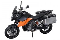 TRAX ION aluminium case system Silver.45/45 l. KTM 990 SM / SM-T / SM-R / 950 SM.