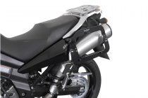 TRAX ION aluminium case system Black. 37 / 37 l. Suzuki DL1000 / Kawasaki KLV1000