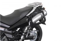 TRAX ADV aluminium case system Silver. 45/45 l. Suzuki DL1000 / Kawasaki KLV1000.