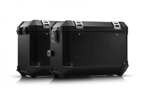 TRAX ION aluminium case system Black. 45/45 l. Suzuki V-Strom 1000 (14-).