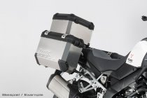 TRAX ION aluminium case system Silver. 45/45 l. Suzuki V-Strom 1000 (14-).