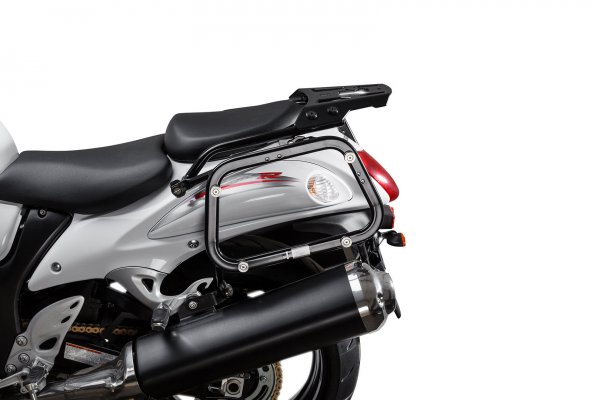 EVO side carriers Black. Suzuki GSX 1300 R Hayabusa (08-).