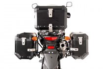 TRAX ION aluminium case system Black. 45/37 l. Suzuki DL 650 V-Strom (11-16).