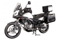 TRAX ION aluminium case system Silver. 45/37 l. Suzuki DL 650 V-Strom (11-16).