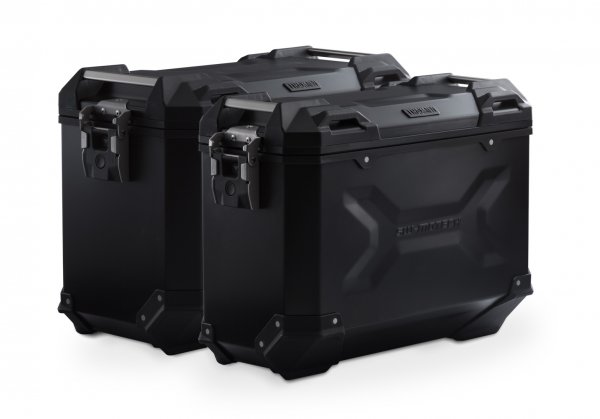 TRAX ADV aluminium case system Black. 45/37 l. Suzuki DL 650 V-Strom (11-16).