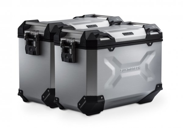 TRAX ADV aluminium case system Silver. 45/45 l. Yamaha TDM 900 (01-09).