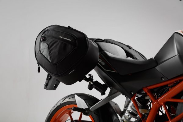 BLAZE H saddlebag set Black/Grey. KTM Duke 125/390 (-16), 200 (11-).