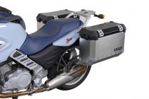 EVO side carriers Black. BMW F 650 CS Scarver (02-06).