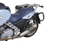 EVO side carriers Black. BMW F 650 CS Scarver (02-06).