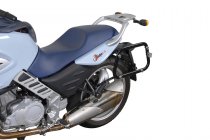 EVO side carriers Black. BMW F 650 CS Scarver (02-06).