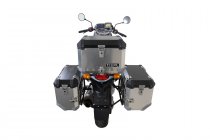 EVO side carriers Black. BMW F 650 CS Scarver (02-06).