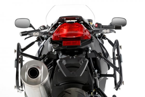 EVO side carriers Black. BMW F 800 R (09-) / F 800 GT (12-).