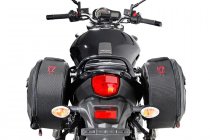 BLAZE H saddlebag set Black/Grey. Suzuki GSF650/S (09-) GSF1250 (10-).