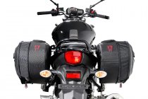 BLAZE H saddlebag set Black/Grey. Suzuki GSF650/S (09-) GSF1250 (10-).