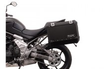 EVO side carriers Black. Kawasaki Versys 650 (07-14).