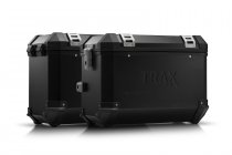 TRAX ION aluminium case system Black. 45 / 45 l. Kawasaki Versys 650 (07-14).