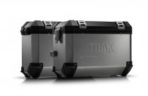 TRAX ION aluminium case system Silver. 45/37 l. Triumph Tiger 800 models (10-).