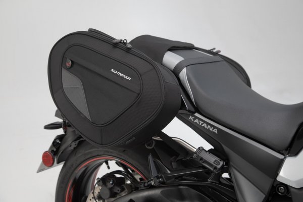 BLAZE H saddlebag set Black/Grey. Suzuki GSX-S 1000 S Katana (19-).