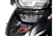 Oil cooler guard Black/Silver. BMW R 1200 GS (09-) / Adv. (08-).