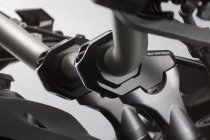 Bar back for Ø 22 mm handlebar H=30 mm. Back 21 mm. Black.