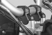 Bar back H=32 mm. Back 25 mm. Black. BMW models.