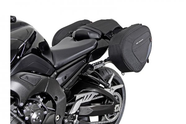 BLAZE saddlebag set Black/Grey. Yamaha FZ1, FZ1 Fazer/ FZ8, FZ8 Fazer.