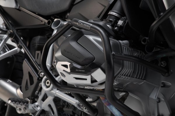Cylinder guard Black/Silver. BMW R 1250 GS/Adv, R 1250 RS/ RT.