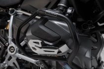 Cylinder guard Black/Silver. BMW R 1250 GS/Adv, R 1250 RS/ RT.