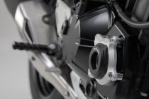 Engine case protector Black/Silver. Kawasaki Z900 (16-)/Z900RS (17-).