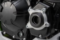 Engine case protector Black/Silver. Kawasaki Z900 (16-)/Z900RS (17-).