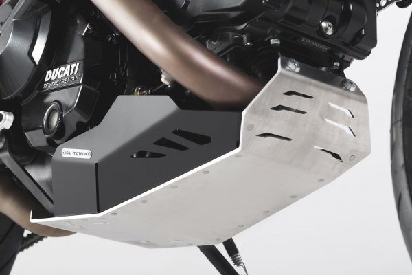 Engine guard Black/Silver. Ducati Hyperstrada / Hypermotard.
