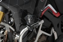 Crash bar clamps for lights Black. For Ø 22/25,4/26/27/28 mm crash bars.