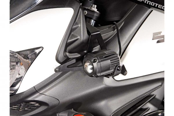 Light mounts Black. Suzuki DL650 V-Strom (11-16) / XT (15-16).
