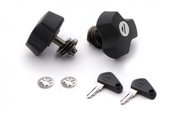 Anti-theft protection for EVO carrier QUICK-LOCK function. 2 matching locks, 2 keys.