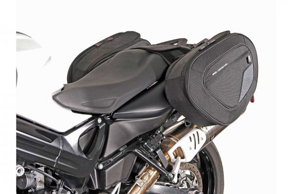 BLAZE H saddlebag set Black/Grey. BMW F 800 R (09-14)/ F 800 GT (12-16).