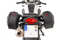 BLAZE H saddlebag set Black/Grey. BMW F 800 R (09-14)/ F 800 GT (12-16).