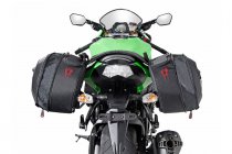 BLAZE saddlebag set Black/Grey. Kawasaki Ninja ZX-10R (07-10).